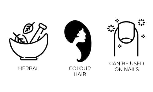 Moon Star Hair & Nail Henna (Black, Brown, Burgundy)